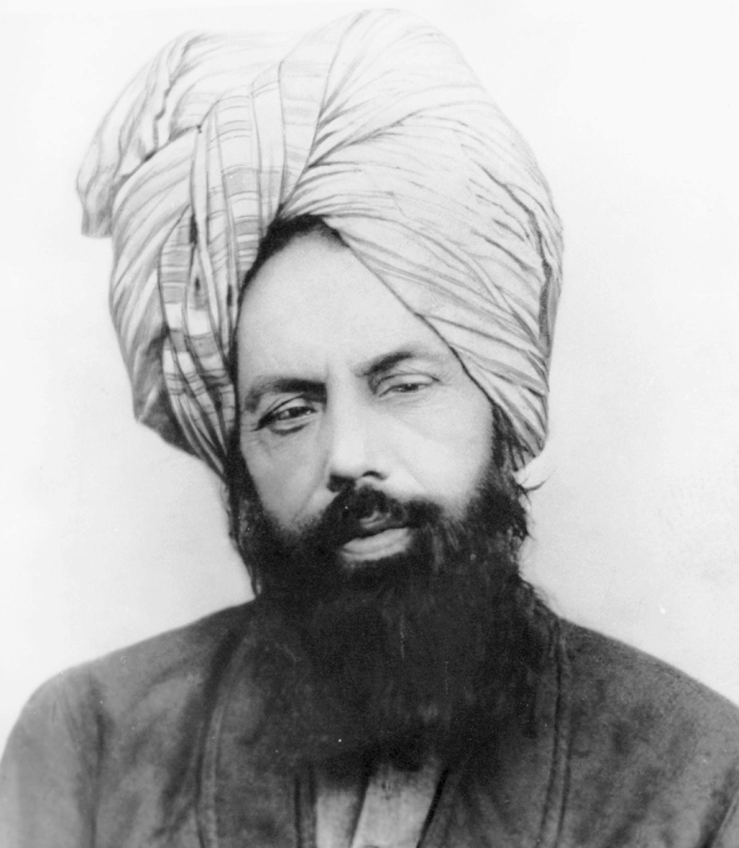 Historical messianic figure represented in a painted portrait